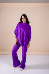 The velvet set in purple